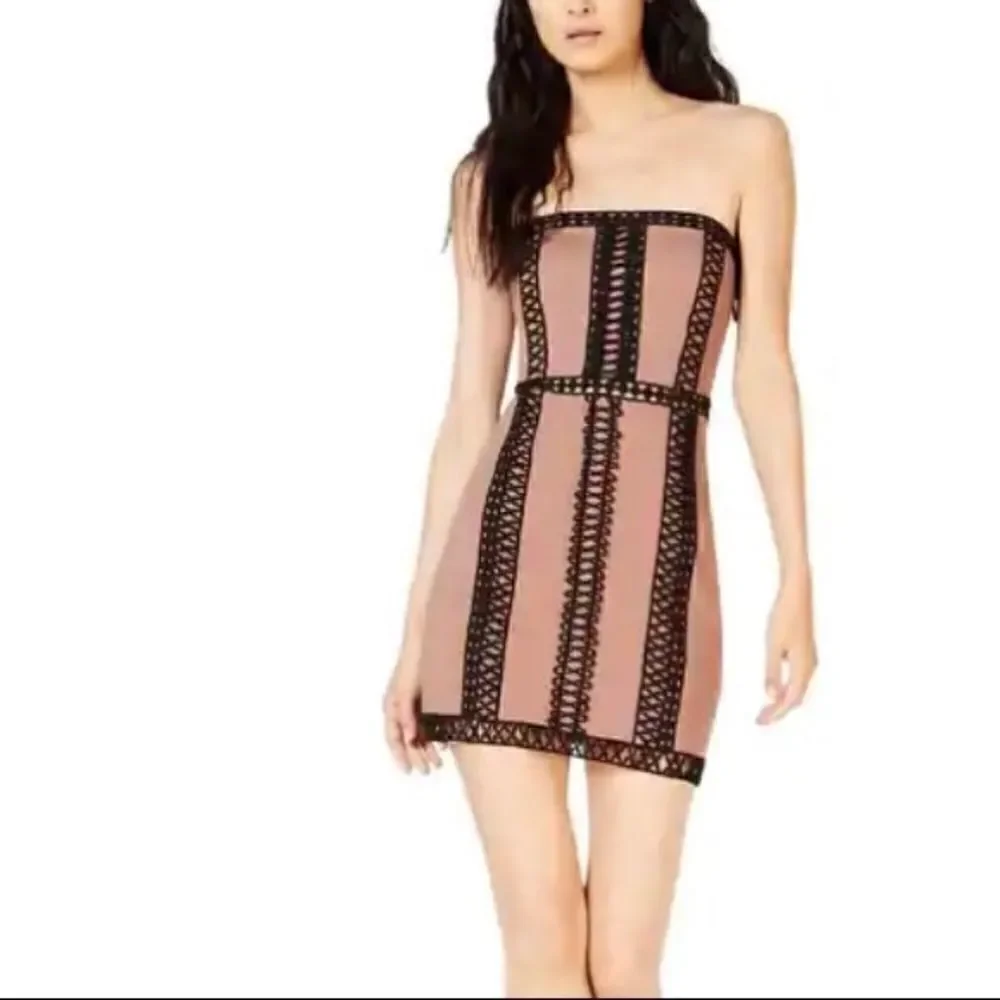 NWT - Free People Free People Womens City Lights Tube Strapless Sheath Dress - Picture 1 of 13